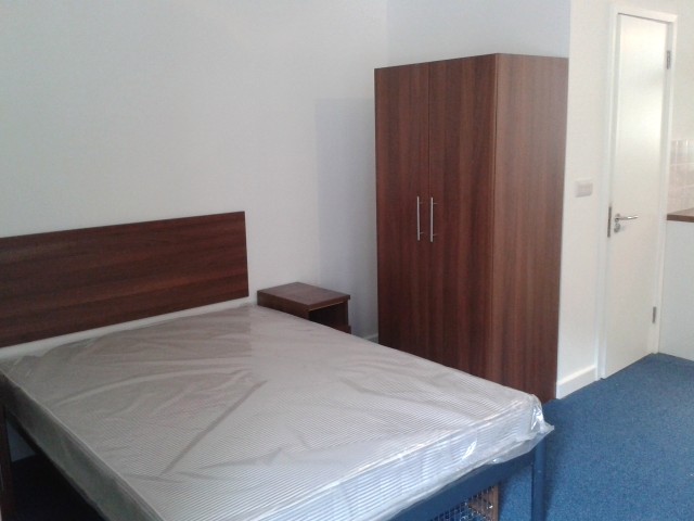 Studio bed and wardrobe